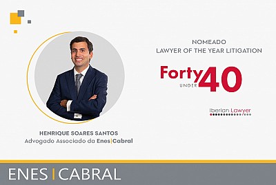 Enes | Cabral nos IBERIAN LAWYER Forty under 40 Awards 2023