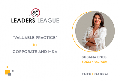 Enes|Cabral distinguished in the Leaders League rankings for 2025 in the Corporate and M&A area