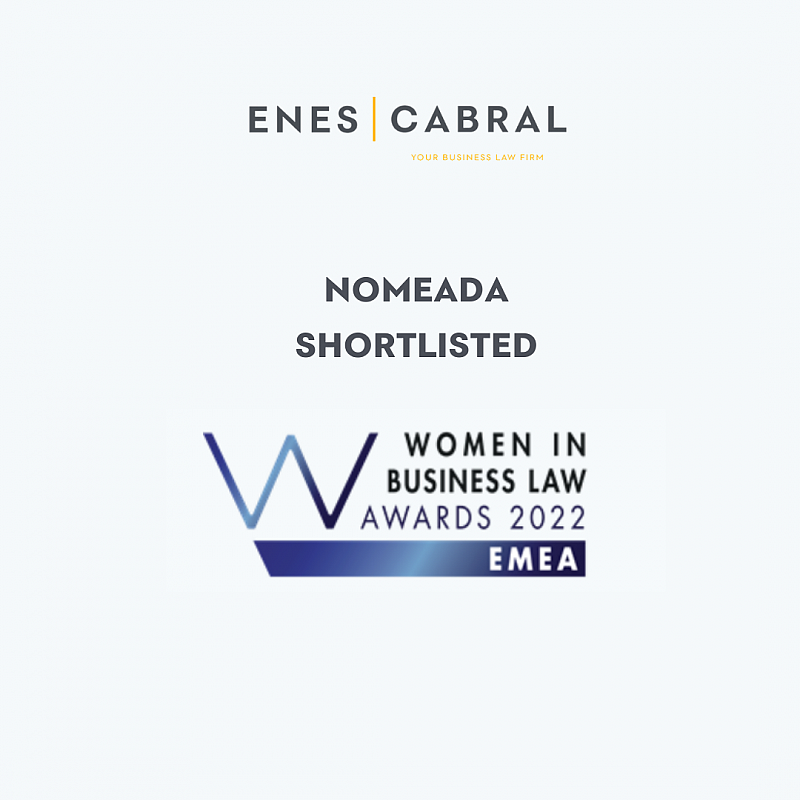 Enes | Cabral nomeada pelo "Women in Business Law Awards"